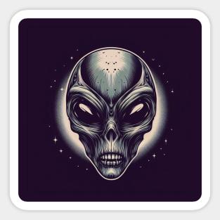 Alien art Sticker